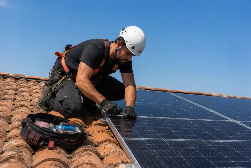 Maintenance et monitoring de panneaux solaires à Saint-Martin-de-Bavel