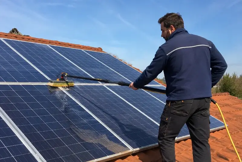 Nettoyage et entretien de panneaux solaires à Saint-Martin-de-Bavel